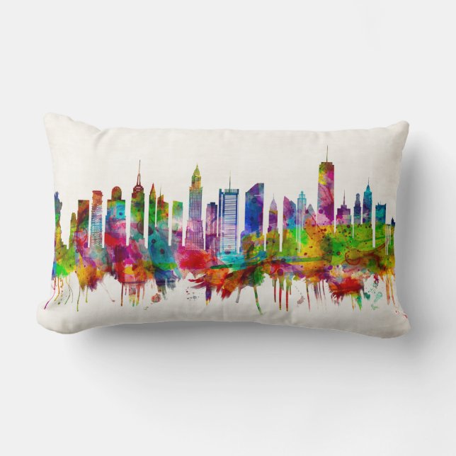 New York City Skyline Lendenkissen (Vorderseite)