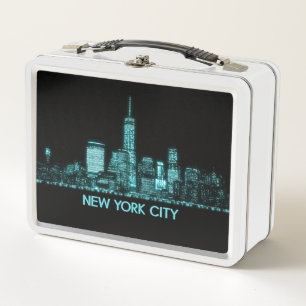 New York City Skyline Metall Brotdose