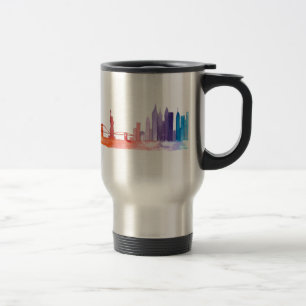 NEW YORK CITY Skyline NYC Illustration cool Reisebecher