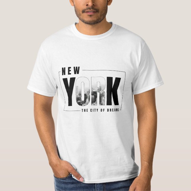 New York City Skyline OR T - Shirt - Urban Chic (Vorderseite)