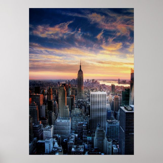 New York City Skyline Poster (Vorne)