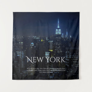 New York City Skyline Poster - Moderne Kunst Pri Wandteppich