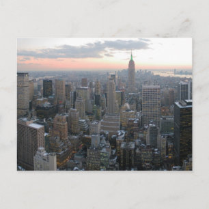 New York City Skyline Postkarte
