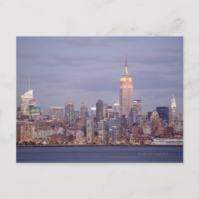 New York City Skyline Postkarte (Vorderseite)