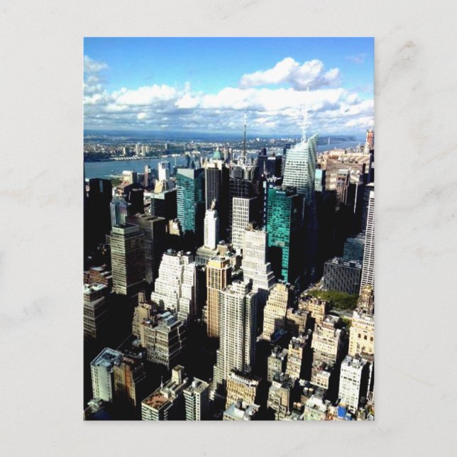 New York City Skyline Postkarte (Vorderseite)
