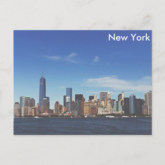 New York City Skyline Postkarte (Vorderseite)