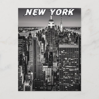 New York City Skyline Postkarte