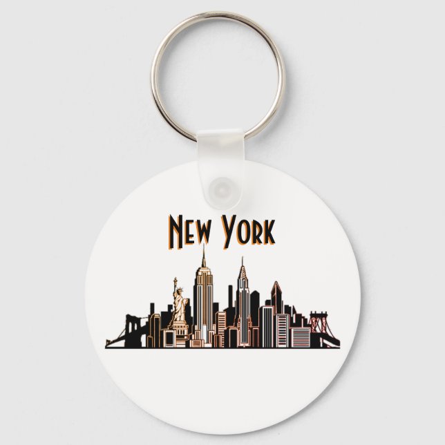 New York City Skyline Schlüsselanhänger (Vorderseite)