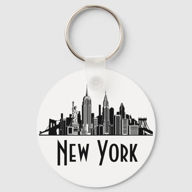 New York City Skyline Schlüsselanhänger (Vorderseite)