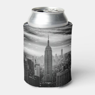 New York City Skyline schwarz-weiß Dosenkühler