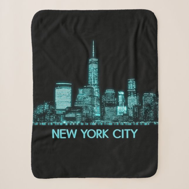 New York City Skyline Sherpadecke (Vorderseite)