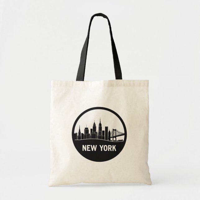 New York City Skyline Tragetasche (Vorne)