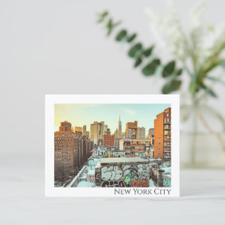 New York City Skyline Travel Fotografy Postkarte