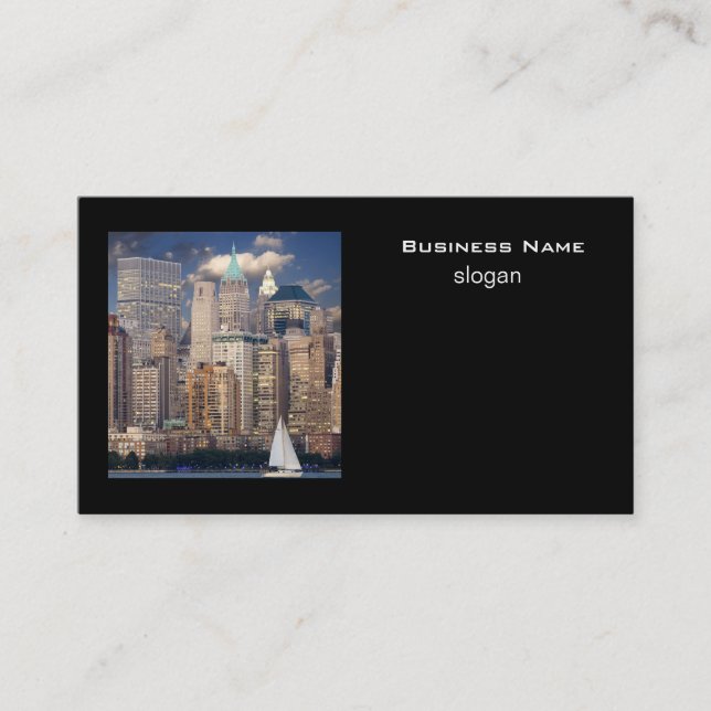 New York City Skyline Visitenkarte (Vorderseite)