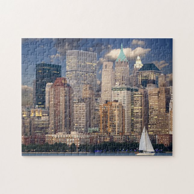 New York City Skyline von Hudson River (Horizontal)