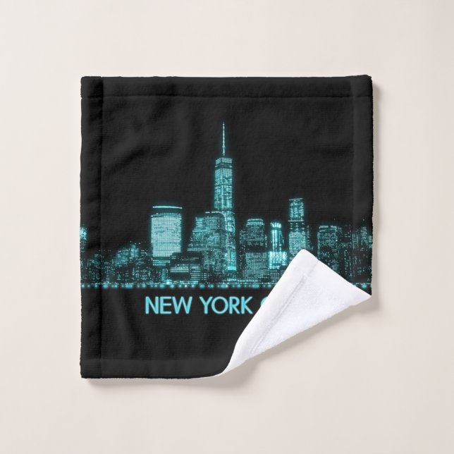 New York City Skyline Waschlappen (Waschlappen)