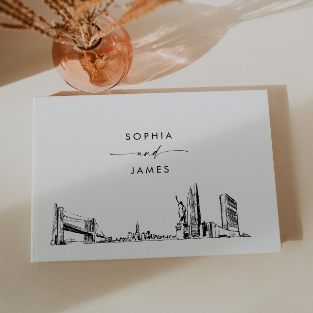 New York City Skyline Wedding Guest Book Gästebuch (Von Creator hochgeladen)