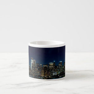 New York City Skyscraper Towers Night USA Espressotasse