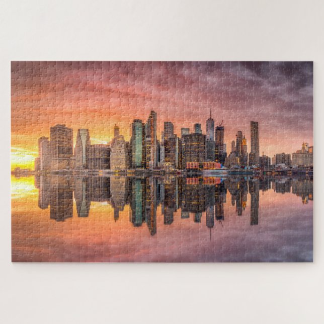 New York City Skyscrapers Skyline Sunset Travel (Horizontal)