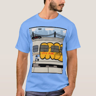 New York City Stadt der Träume NYC Skylineee Freun T-Shirt