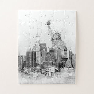New York City Statue of Liberty Sketch