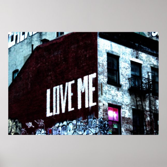 New York City Street Graffiti Foto Poster (Vorne)