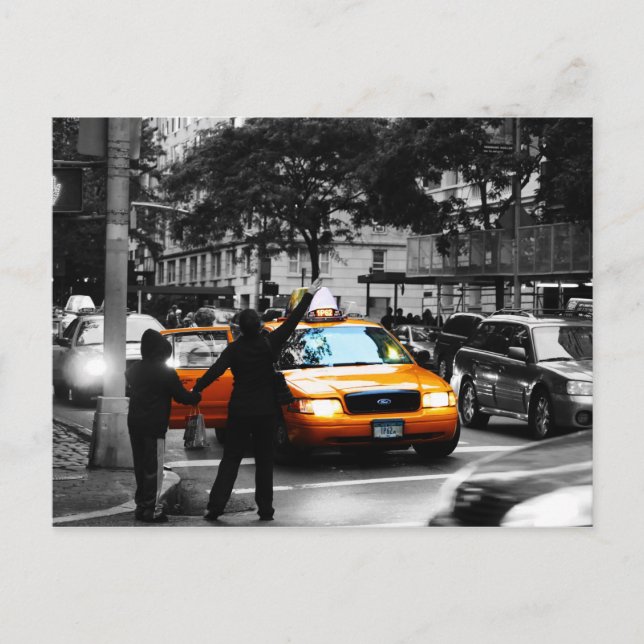 New York City Street Scene Postkarte (Vorderseite)