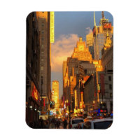 New York City Sunset Midtown Theater District NYC