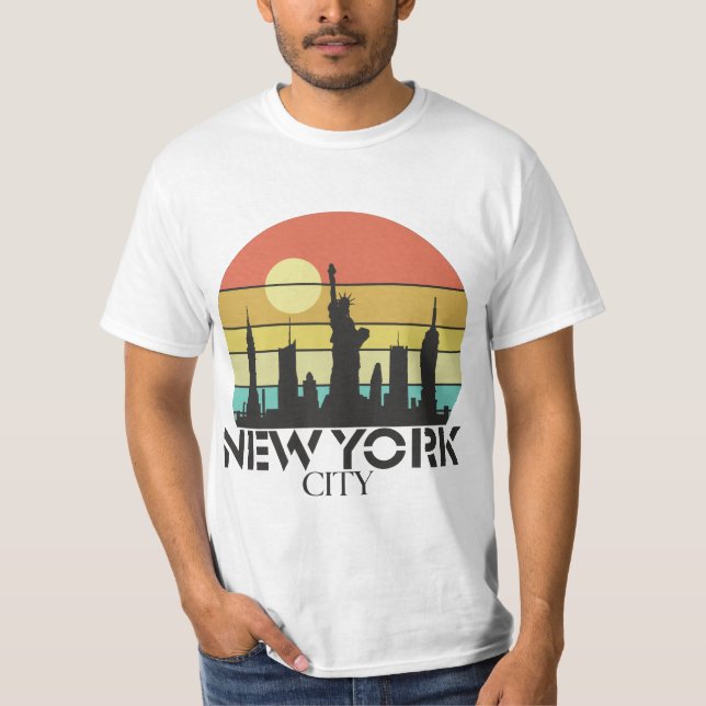 New York City Sunset T-Shirt (Vorderseite)