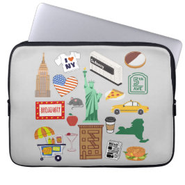 New York City Symbole Laptopschutzhülle