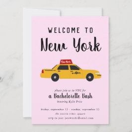New York City Taxi Junggeselinnen-Abschied Einladu Einladung