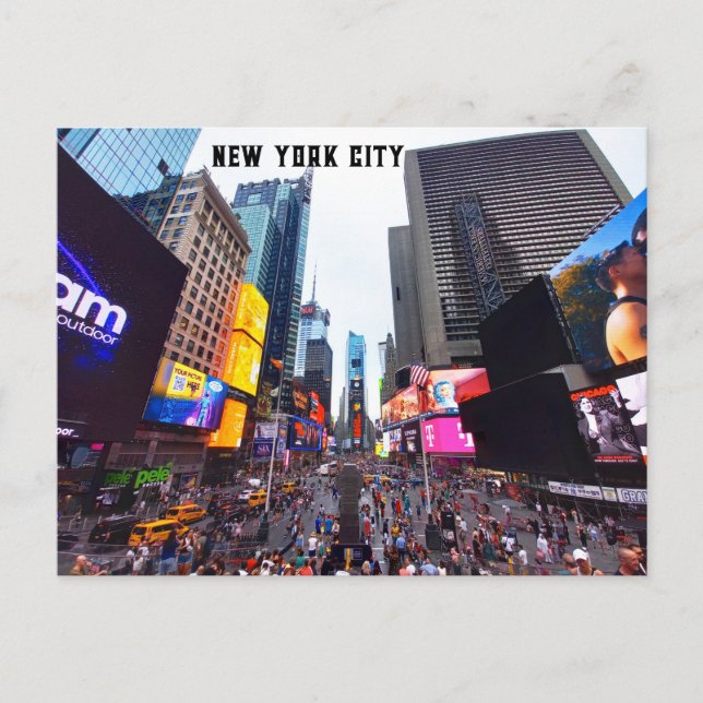 New York City - Times Square (during day) Postkarte (Vorderseite)