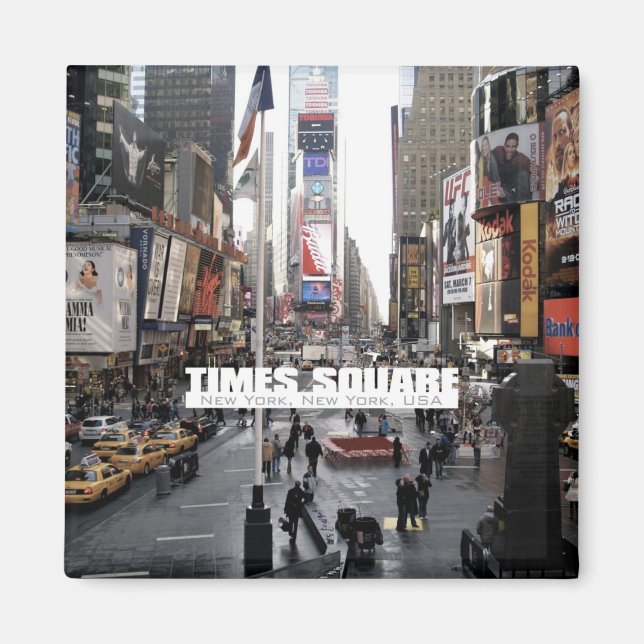 New York City Times Square Kühlschrankmagnet (Vorne)
