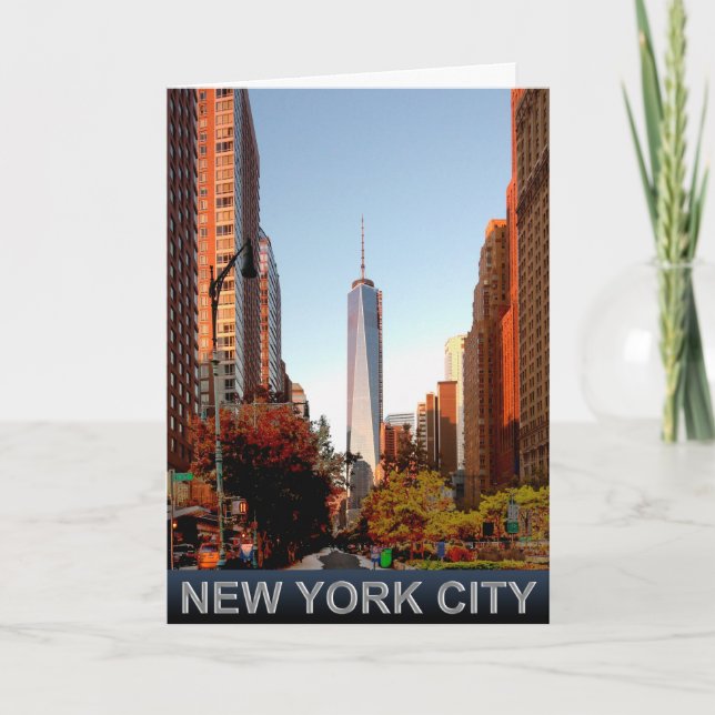 New York City Tower Grußkarte Karte (Vorderseite)