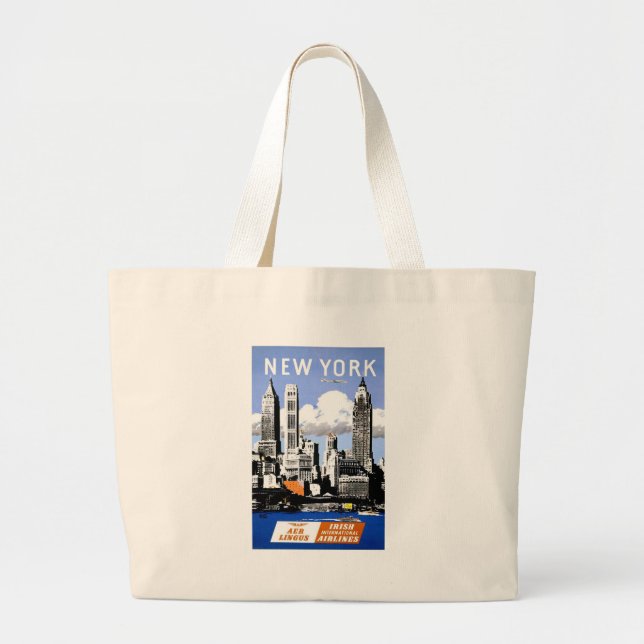 New York City Travel Jumbo Stoffbeutel (Vorne)