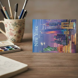 New York City Travel Postcard Feiertagspostkarte