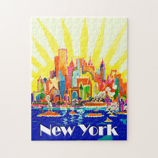 New York City Travel Poster Puzzle (Vertikal)