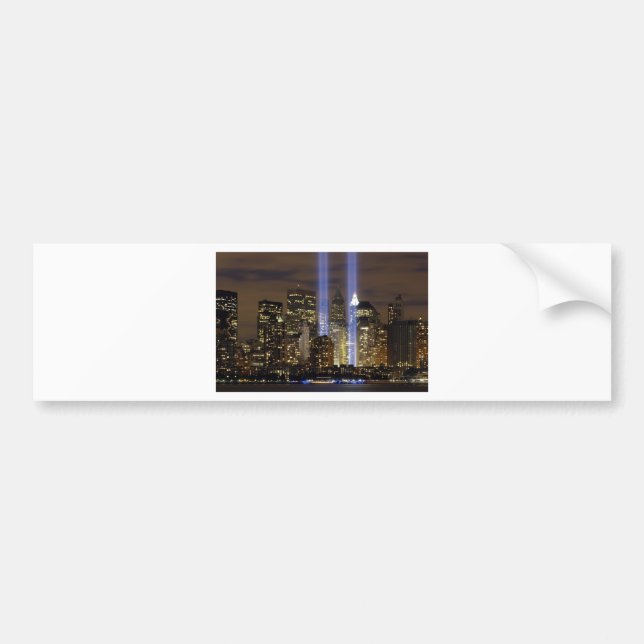 New York City Tribute Lights Autoaufkleber (Vorne)