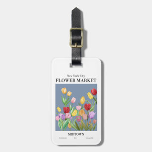 New York City Tulips Blume Market Gepäckanhänger