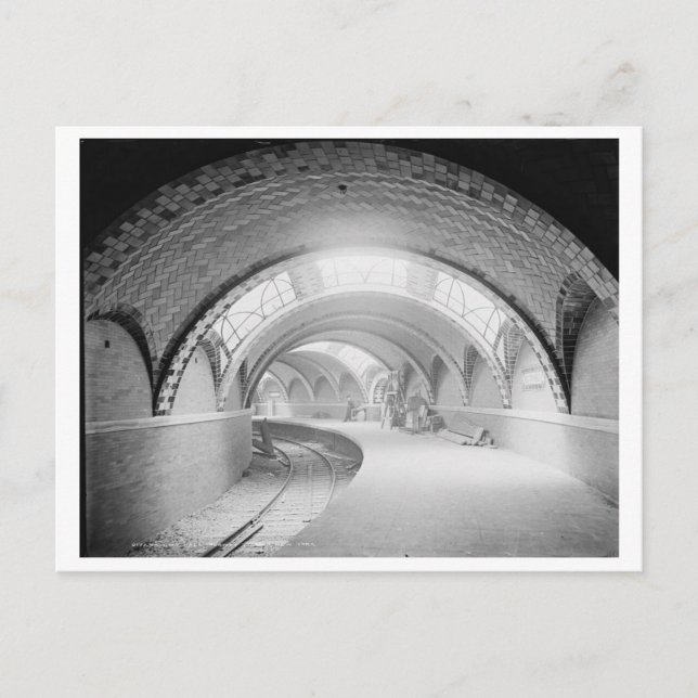 New York City, U-Bahnstation City Hall Postkarte (Vorderseite)