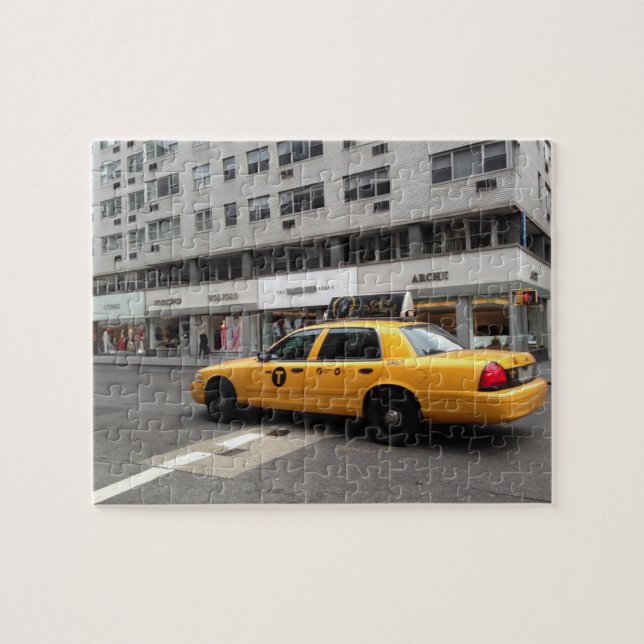 New York City Upper East Side Yellow Taxi Cab NYC (Horizontal)