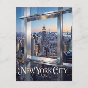 New York City USA Manhattan Skyline Stadtlandschaf Postkarte