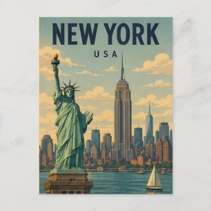 New York City USA Skyline Urbane Erkundung 🏙️ Postkarte