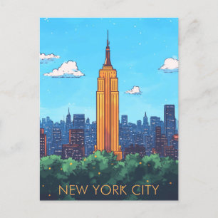 New York City USA Travel Postkarte