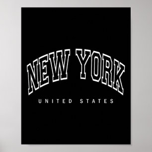 New York City - Vereinigte Staaten - Retro-Design  Poster