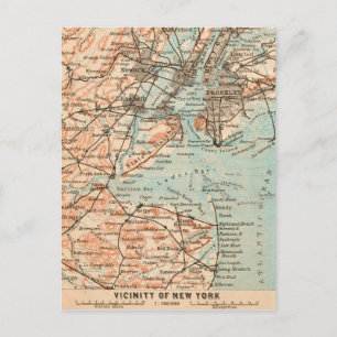 New York City Vintage-Karte Postkarte
