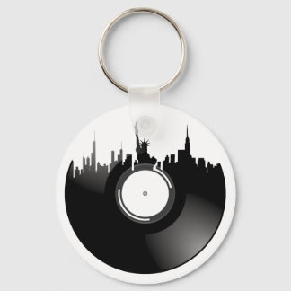 New York City Vinyl Record Schlüsselanhänger