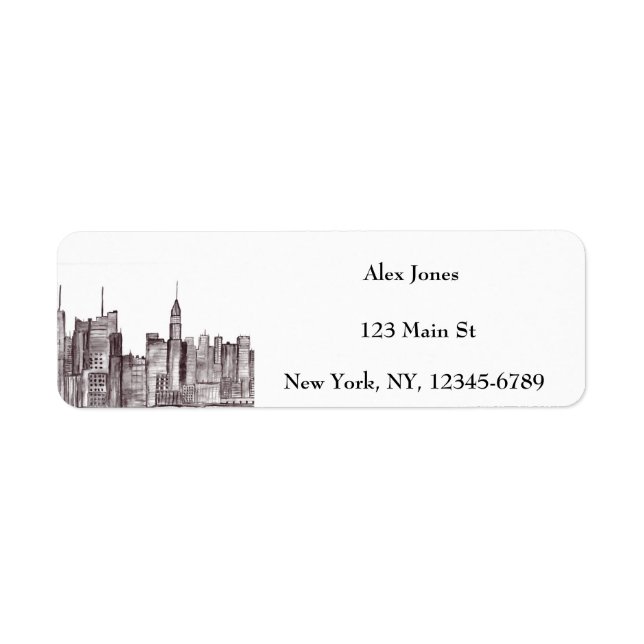 New York City Water Color Manhattan Skyline (Vorne)