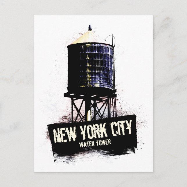 New York City Water Tower Postkarte (Vorderseite)