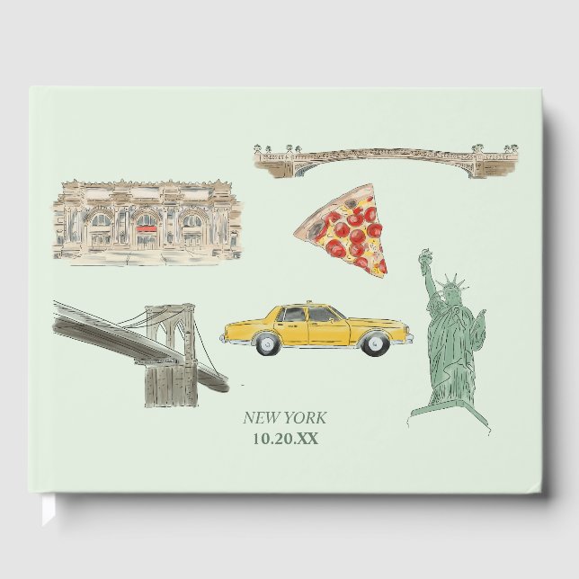 New York City Wedding Gästebuch (Vorderseite)